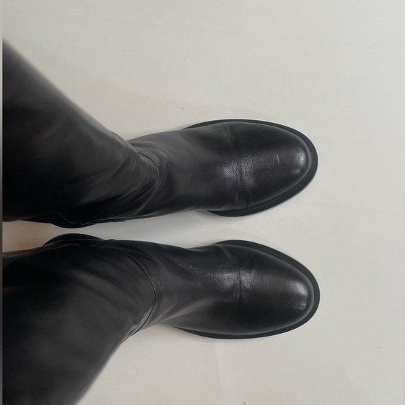 Women’s & Other Stories black leather knee high boots - Picture 4 of 5